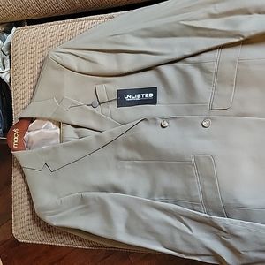 Kenneth Cole Unlisted tan suit, sz 38R jacket 31 pants